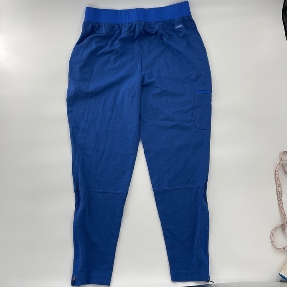 Jaanuu Men’s Ankle Zip Athletic Style Scrub Pants Royal Blue XL - Picture 4 of 9
